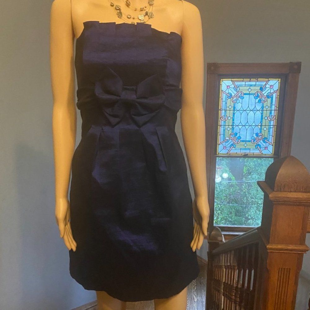 Gorgeous Metallic Blue Mini-Dress - Sz 2
